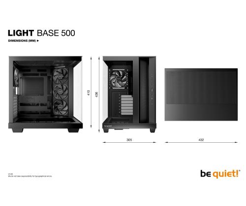 Kotelo BE QUIET ATX/micro ATX/Mini-ITX Musta Midi Tower PC BGW83