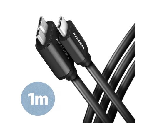 KAAPELI USB-C MICRO-B 1M/NOPEUS SININEN BUMM3-CM10AB AXAGON
