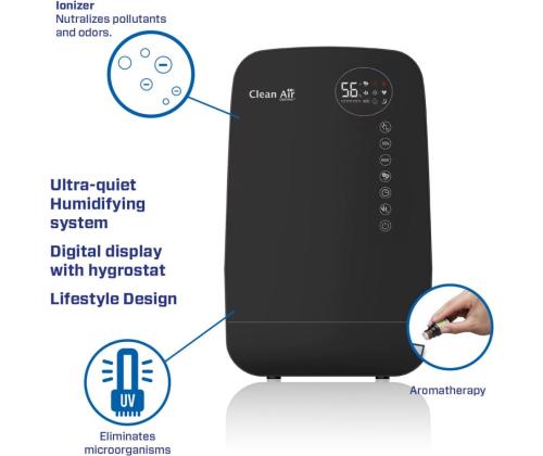 ILMANKOSTUTIN IONISAATTORILLA/CA-607BSMART CLEAN AIR OPTIMA