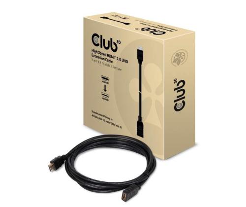 KAAPELI HDMI-HDMI 3M/M/F CAC-1321 CLUB3D