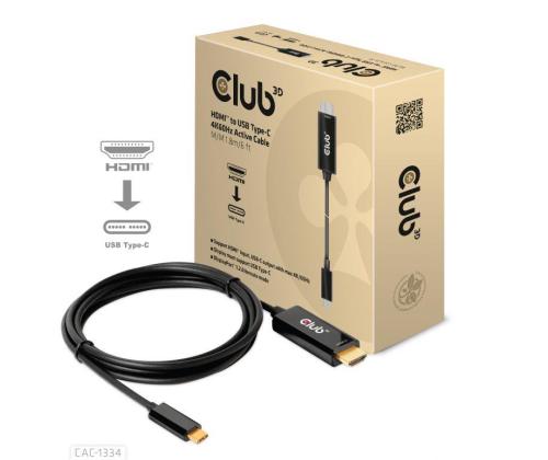 KAAPELI HDMI USB-C 1.8M/M/M CAC-1334 CLUB3D