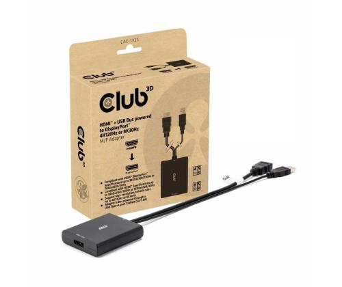 I/O-SOVITIN DP:HEN USB/HDMI/M/F CAC-1335 CLUB3D