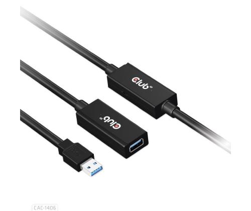 KAAPELI USB3.2 TOISTIN 10M/M/F CAC-1405 CLUB3D