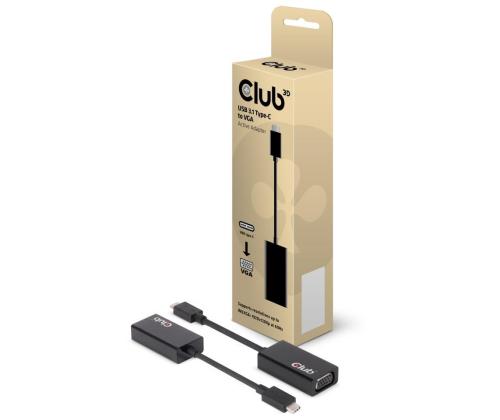 I/O-SOVITIN USB-C:STÄ VGA/M/F:ÄÄN CAC-1502 CLUB3D
