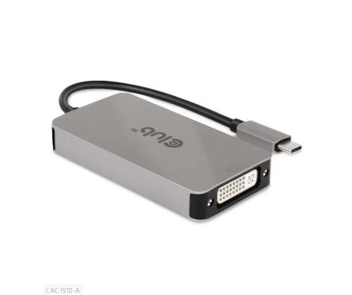 I/O-SOVITIN USB-C:STÄ DVI/CAC-1510-A:HAN CLUB3D:HEN