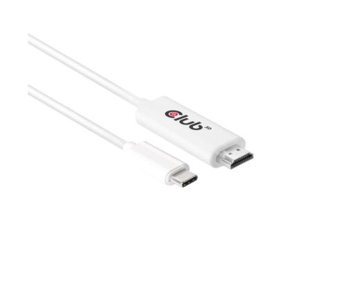 KAAPELI USB-C JA HDMI 1.8M/M/M CAC-1514 CLUB3D