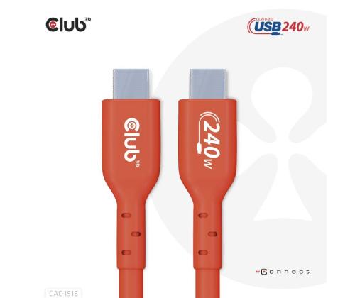 KAAPELI USB-C USB-C 4M/M/M CAC-1515 CLUB3D