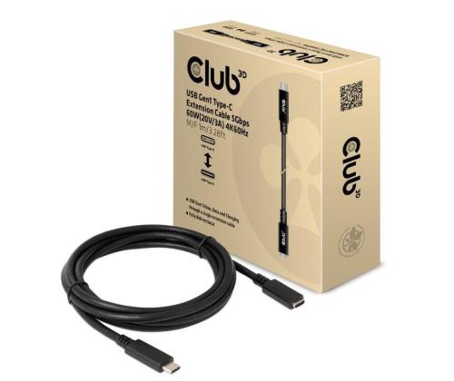 KAAPELI USB-C USB-C 1M/M/F CAC-1531 CLUB3D