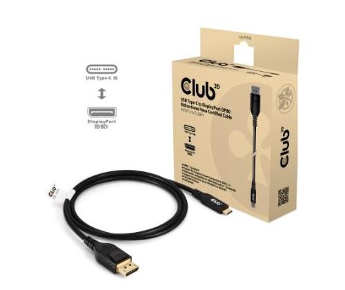 KAAPELI USB-C JA DP 1M/M/M CAC-1559 CLUB3D