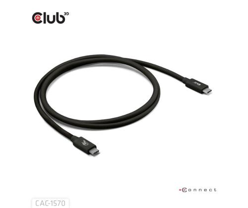 KAAPELI USB-C USB-C 1.2M/MUSTA CAC-1570 CLUB3D