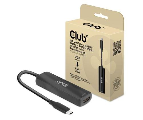 I/O-SOVITIN USB-C:STÄ HDMI/M/F:ÄÄN CAC-1588 CLUB3D