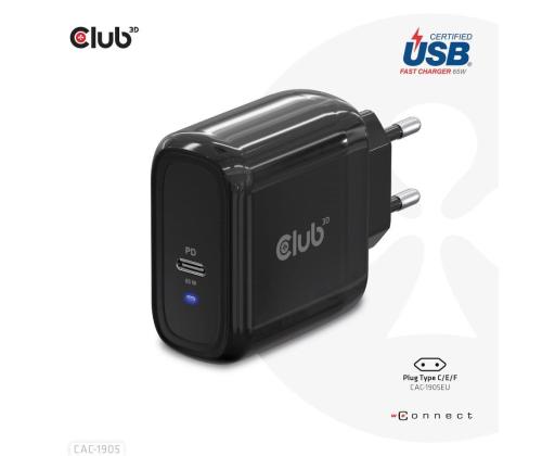 MOBIILI MATKALATURI USB-C/PPS 65W CAC-1905EU CLUB3D