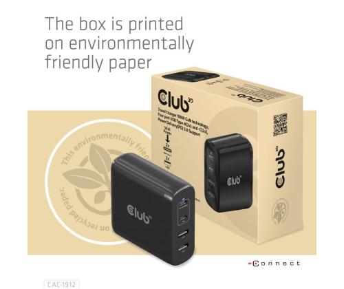 MOBIILI MATKALATURI USB-C/100W CAC-1912EU CLUB3D