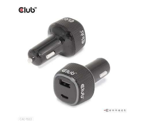 NB LATURI AUTO USB+USB-C/63W CAC-1922 CLUB3D