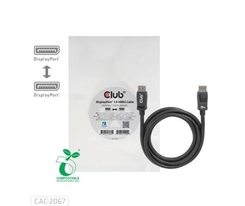 KAAPELI MINI DP TO DP 1M/M/M CAC-2067 CLUB3D