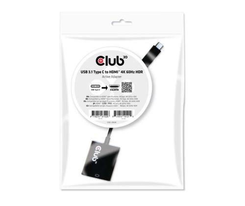 I/O-SOVITIN USB-C HDMI/ACTIVE CAC-2504 CLUB3D:KS
