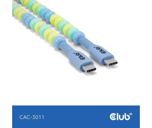 KAAPELI USB-C JA USB-C/SININEN CAC-3011 CLUB3D