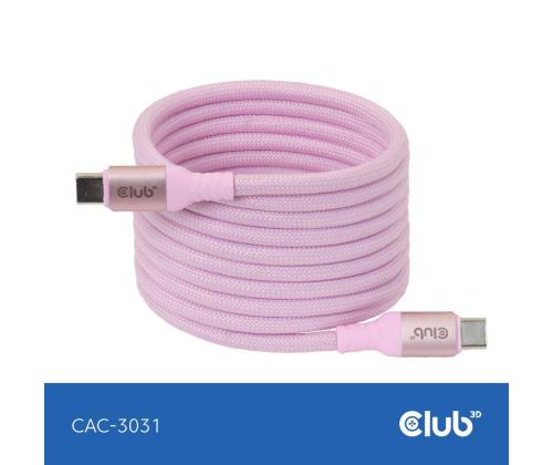 KAAPELI USB-C USB-C 2M/MAGNEETTINEN VAALEANPUNAINEN CAC-3031 CLUB3D