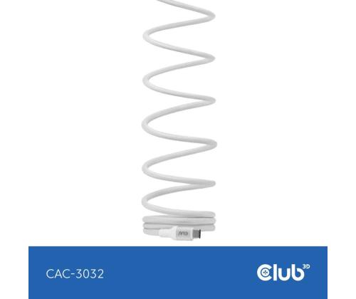 KAAPELI USB-C USB-C 2M/MAGNEETTINEN VALKOINEN CAC-3032 CLUB3D
