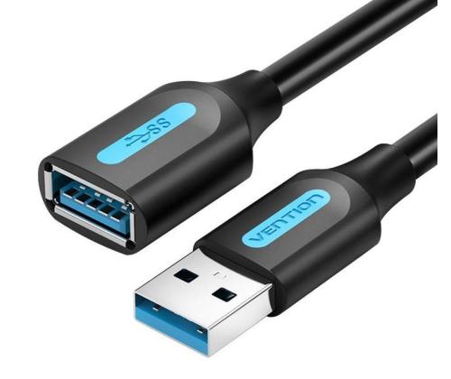 KAAPELI USB3.0 UROS NAARAS/0.5M MUSTA CBHBD VENTION