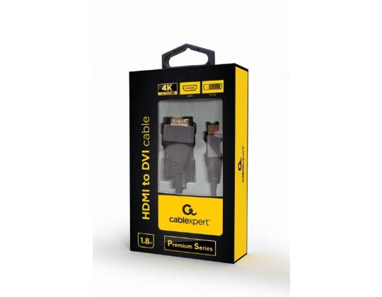 KAAPELI HDMI-DVI 1.8M/CC-HDMI-DVI-4K-6 GEMBIRD