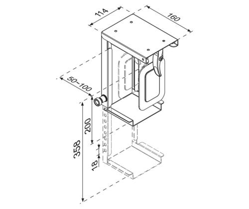 PC ACC PÖYTÄKIINNIKE 10KG/CPU-D075MUSTA NEOMOUNTS-KIINNIKKEET