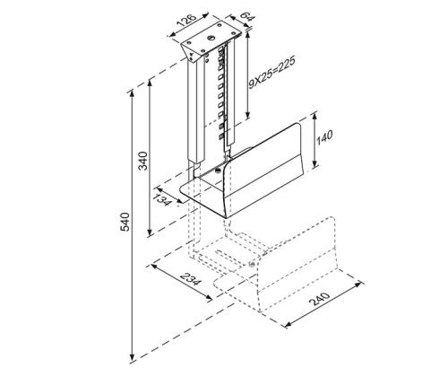 PC ACC PÖYTÄKIINNIKE 30KG/CPU-D200MUSTA NEOMOUNTS-KIINNIKE