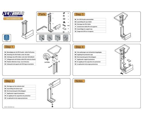 PC ACC PÖYTÄTELINE 30KG/CPU-D200SILVER NEOMOUNTS NEOMOUNTS