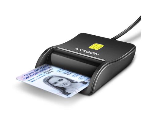 KORTINLUKIJA LITTEÄ SMARTCARD/USB2.0 1.3M CRE-SM3N AXAGON