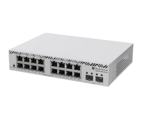 Kytkin MIKROTIK 16x10Base-T / 100Base-TX / 1000Base-T CSS318-16G-2S+IN