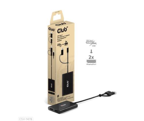 I/O-SOVITIN USB-C DP/DUALIIN CSV-1478 CLUB3D:HEN