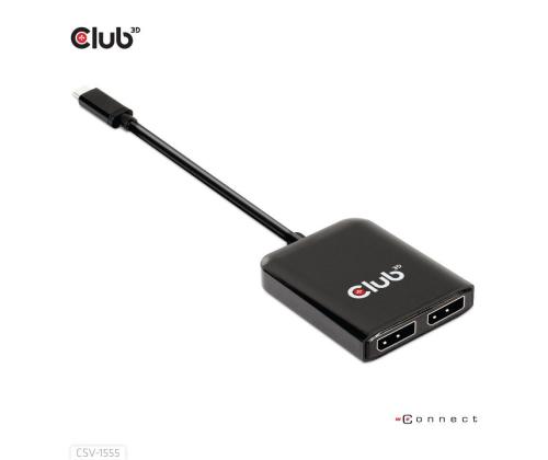 I/O HUB USB-C TO DP DUAL/CSV-1555 CLUB3D:EEN