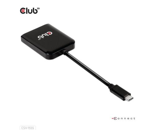 I/O HUB USB-C TO DP DUAL/CSV-1555 CLUB3D:EEN