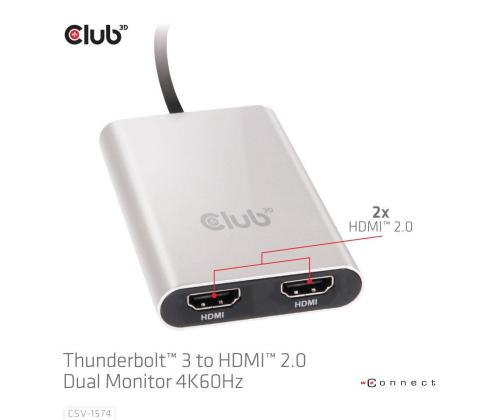 I/O-SOVITIN THUNDERBOLT / HDMI/DUAL CSV-1574 CLUB3D