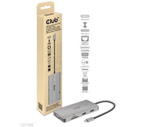 I/O HUB 9IN1 USB-C/CSV-1594 CLUB3D