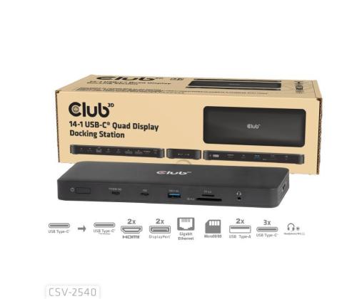 NB ACC TELAKOINTIASEMA 14IN1/USB-C 150W CSV-2540 CLUB3D