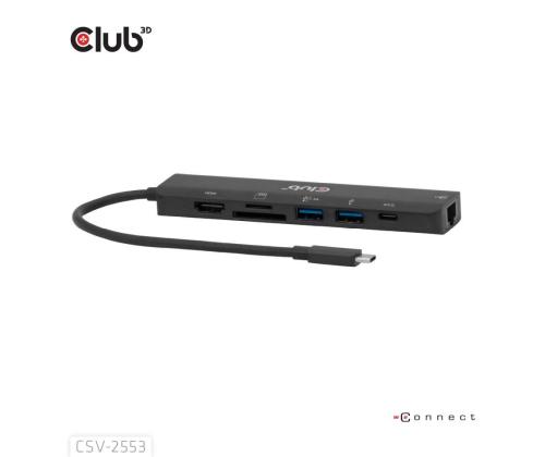I/O HUB 7IN1 USB-C HDMI/100W CSV-2553 CLUB3D