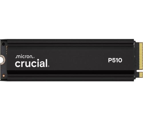 SSD CRUCIAL P510 1TB M.2 PCIe Gen5 NVMe TLC Kirjoitusnopeus 9500 Mt/s Lukunopeus 11000 Mt...