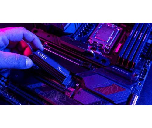 SSD CRUCIAL T700 1TB M.2 PCIE NVMe TLC Kirjoitusnopeus 9500 Mt/s Lukunopeus 11700 Mt/s...