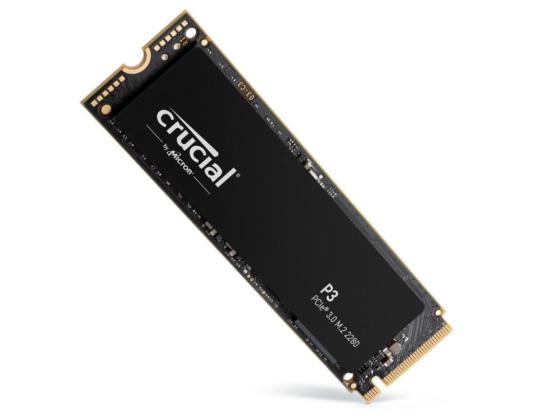 SSD CRUCIAL P3 2TB M.2 PCIE NVMe 3D NAND Kirjoitusnopeus 3000 Mt/s Lukunopeus 3500 Mt/s...