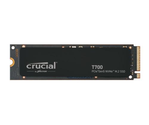 SSD CRUCIAL T700 2TB M.2 PCIe Gen5 NVMe TLC Kirjoitusnopeus 11800 Mt/s Lukunopeus 12400 Mt...