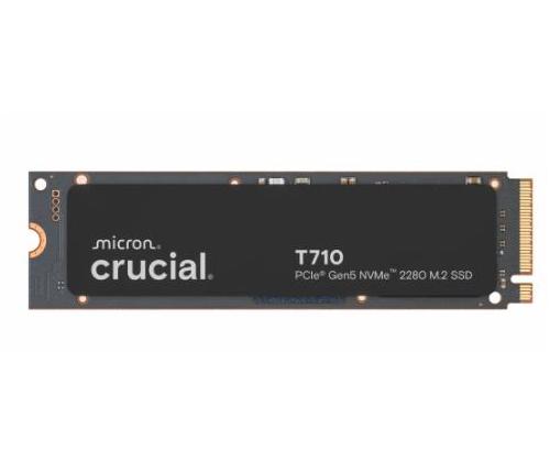 SSD CRUCIAL T710 4TB 4TB M.2 PCIe Gen5 NVMe Kirjoitusnopeus 13800 Mt/s Lukunopeus 14900 Mt/s...