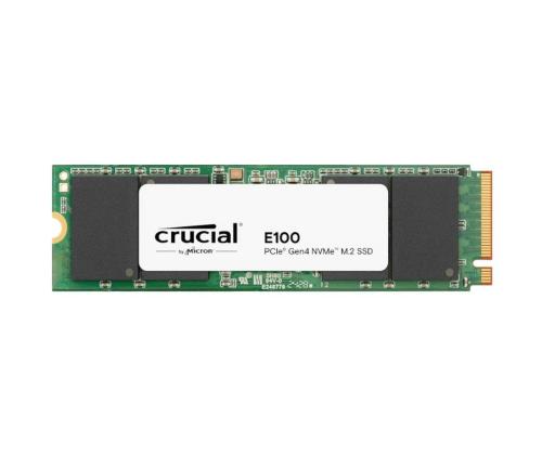 SSD CRUCIAL E100 480GB M.2 PCIe Gen4 NVMe 3D NAND Kirjoitusnopeus 2500 Mt/s Lukunopeus 4500...