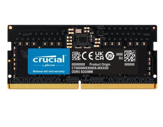 HUOM. MUISTI 8GB DDR5-4800/SO CT8G48C40S5 TÄRKEÄÄ