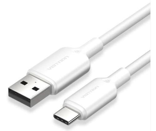 KAAPELI USB-C USB2.0/1M VALKOINEN CTQWF VENTION