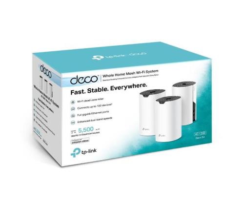 Langaton reititin TP-LINK 3-pack 1167 Mbps Mesh LAN \ WAN-portit 2 Antennien määrä 2 DECOS4(3-PACK)