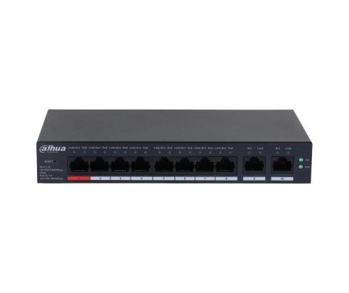 Kytkin DAHUA CS4010-8GT-110 Tyyppi L2 Työpöytä/jalusta 8x10Base-T / 100Base-TX / 1000Base-T PoE&hellip. kytkin;