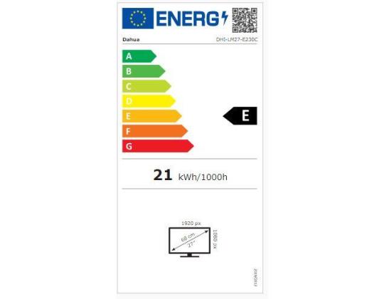 LCD-näyttö DAHUA LM27-E230C 27" peli/kaareva paneeli VA 1920x1080 16:9 165Hz 1 ms kallistus DHI-LM27...