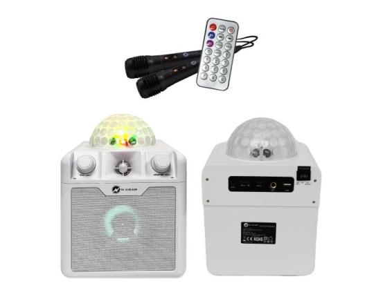 Kannettava kaiutin N-GEAR DISCO BLOCK 410 WHITE Valkoinen Langaton Bluetooth DISCOBLOCK410W