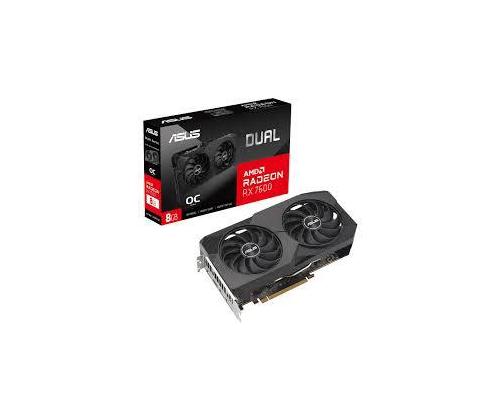 Näytönohjain ASUS AMD Radeon RX 7600 8 GB GDDR6 128 bit PCIE 4.0 8x Kaksi ja puoli korttipaikkaa Fanink...